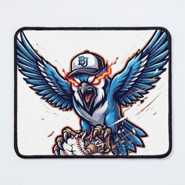 Item preview, Fiery Blue Jay Diving Baseball Attack Mascot designed and sold by Pandora´s Box.