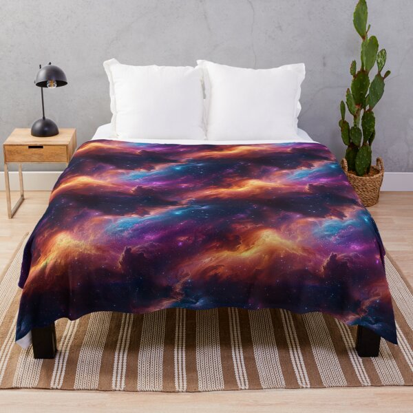 Item preview, Vibrant Cosmic Nebula Space Seamless Pattern designed and sold by NTGUILTY.