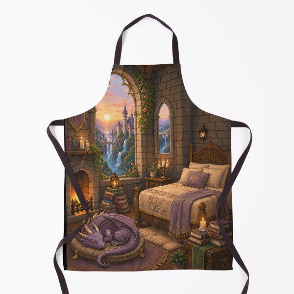 Item preview, Sleeping Dragon in the Sunset Castle Chamber  designed and sold by Sketchlegacy.