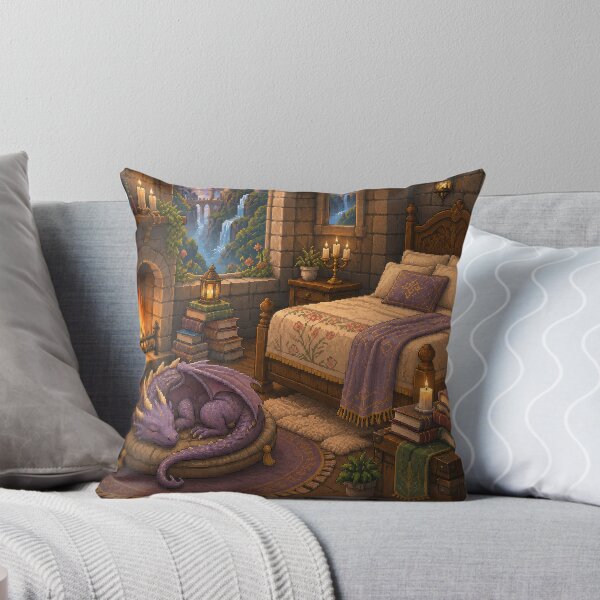 Item preview, Sleeping Dragon in the Sunset Castle Chamber  designed and sold by Sketchlegacy.