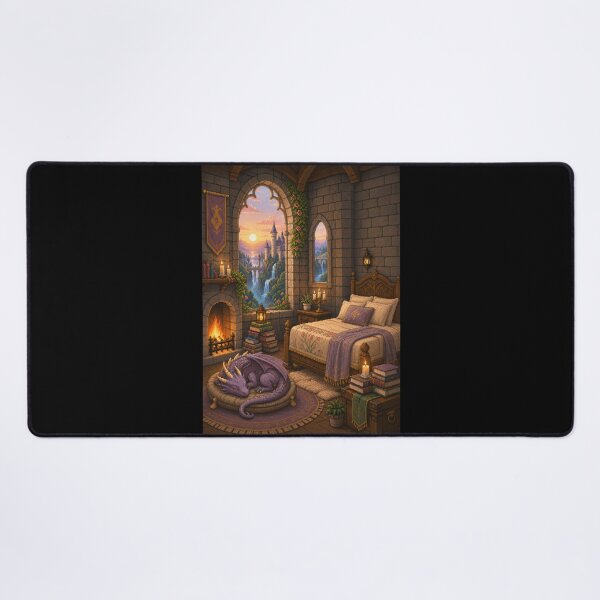 Item preview, Sleeping Dragon in the Sunset Castle Chamber designed and sold by Sketchlegacy.