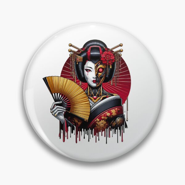 Item preview, Cyberpunk Cyborg Geisha designed and sold by GlitchDripX.