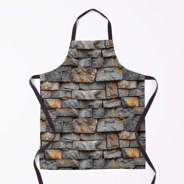 Item preview, Rustic Stacked Slate Stone Wall Seamless Pattern designed and sold by NTGUILTY.