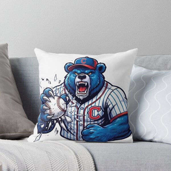 Item preview, Chicago Blue Bear Shattering Glass Baseball Mascot designed and sold by Pandora´s Box.