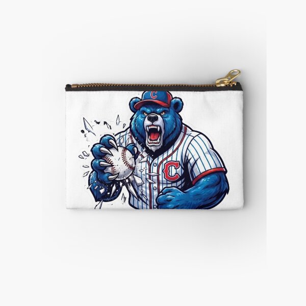 Item preview, Chicago Blue Bear Shattering Glass Baseball Mascot designed and sold by Pandora´s Box.