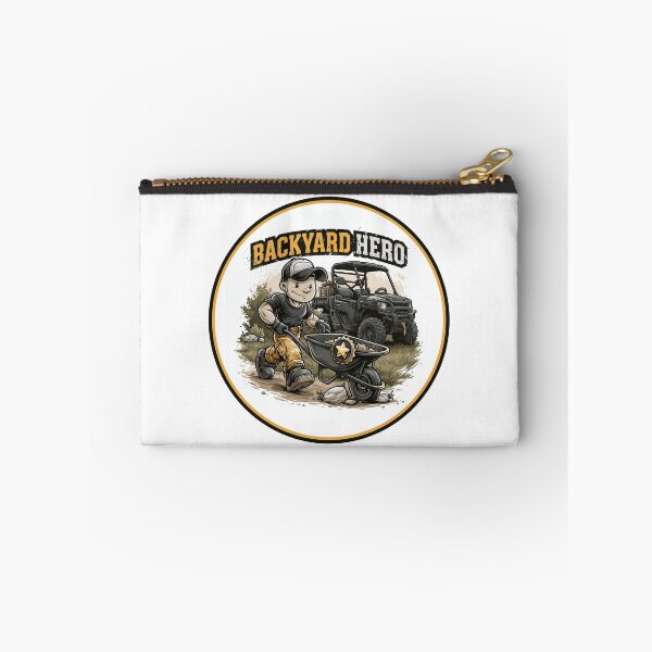 Item preview, Backyard Hero Wheelbarrow Yard Work Design designed and sold by WayOutWorks.