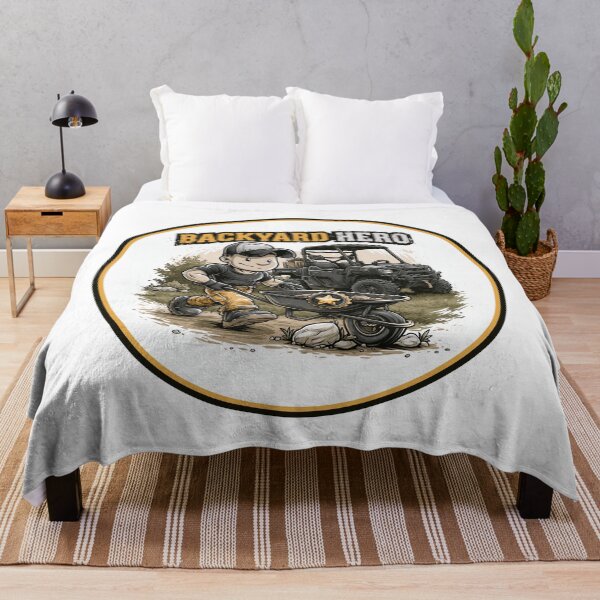 Item preview, Backyard Hero Wheelbarrow Yard Work Design designed and sold by WayOutWorks.