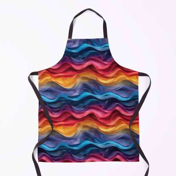 Item preview, Colorful Wavy Ribbon Fabric Waves Seamless Pattern designed and sold by NTGUILTY.