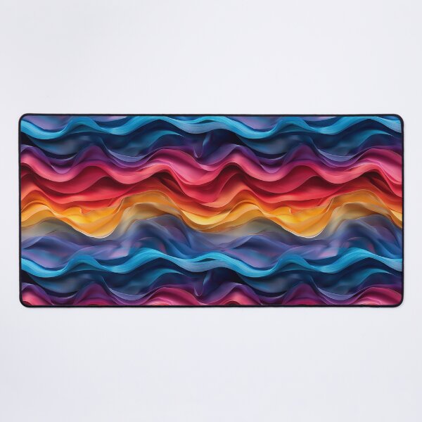 Item preview, Colorful Wavy Ribbon Fabric Waves Seamless Pattern designed and sold by NTGUILTY.