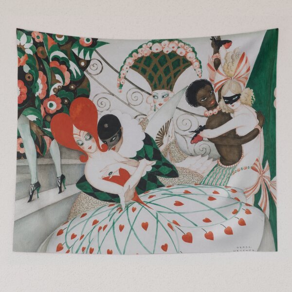 Item preview, Costume Party by Gerda Wegener - Art Deco Masquerade Ball Illustration for Vintage Art Lovers designed and sold by RickE.