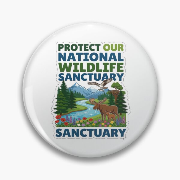 Item preview, Protect Wildlife Sanctuary Nature Design designed and sold by ExploreAura Studio.