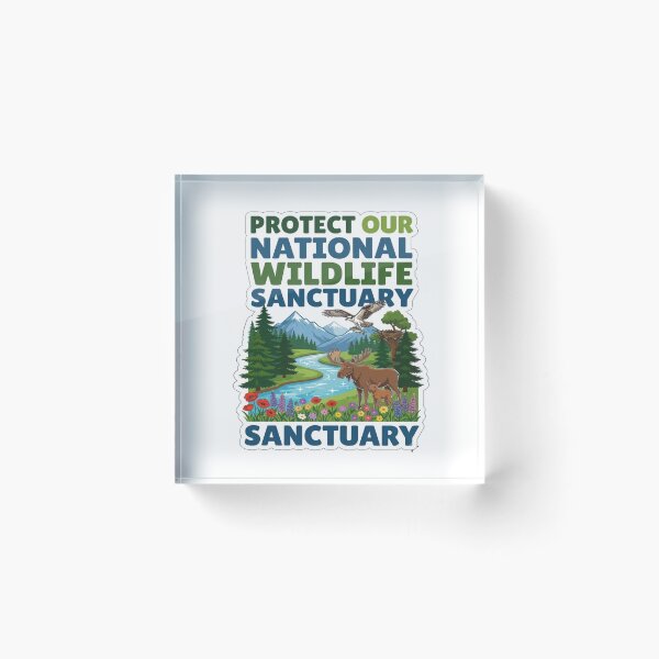 Item preview, Protect Wildlife Sanctuary Nature Design designed and sold by ExploreAura Studio.
