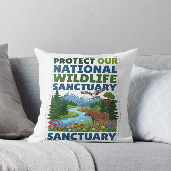 Item preview, Protect Wildlife Sanctuary Nature Design designed and sold by ExploreAura Studio.