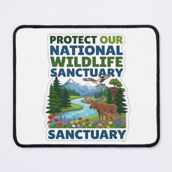 Item preview, Protect Wildlife Sanctuary Nature Design designed and sold by ExploreAura Studio.