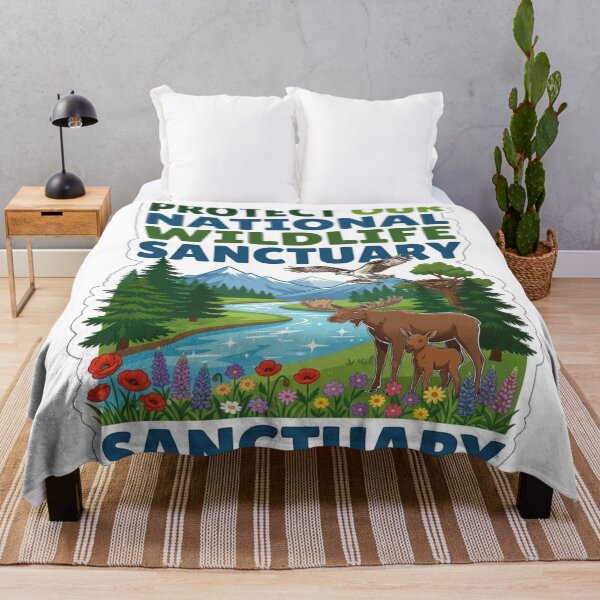 Item preview, Protect Wildlife Sanctuary Nature Design designed and sold by ExploreAura Studio.