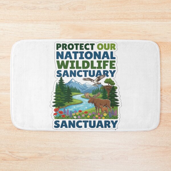 Item preview, Protect Wildlife Sanctuary Nature Design designed and sold by ExploreAura Studio.