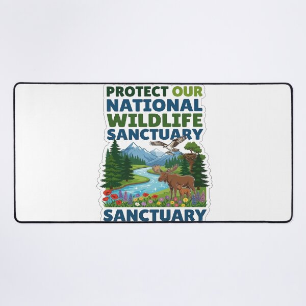 Item preview, Protect Wildlife Sanctuary Nature Design designed and sold by ExploreAura Studio.