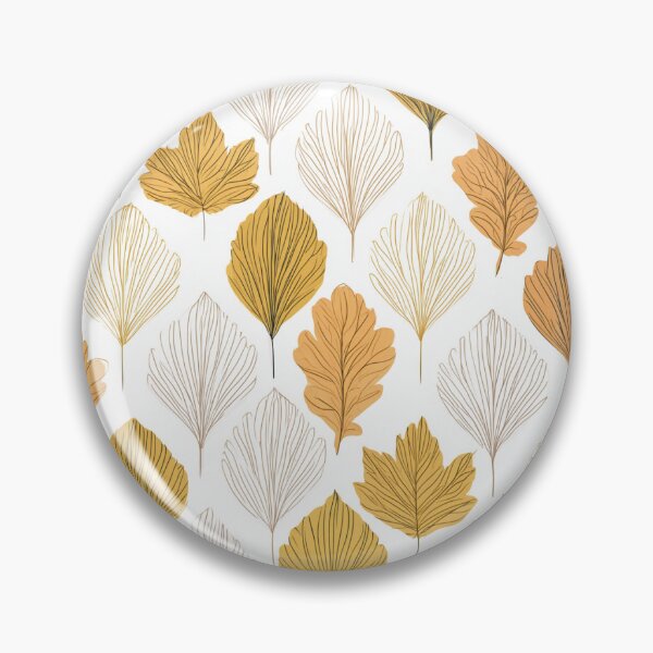 Item preview, Minimalist Fan-Veined Foliage & Golden Oaks designed and sold by TJ Art and Camera.