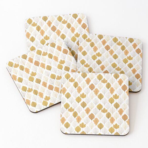Item preview, Minimalist Fan-Veined Foliage & Golden Oaks designed and sold by TJ Art and Camera.