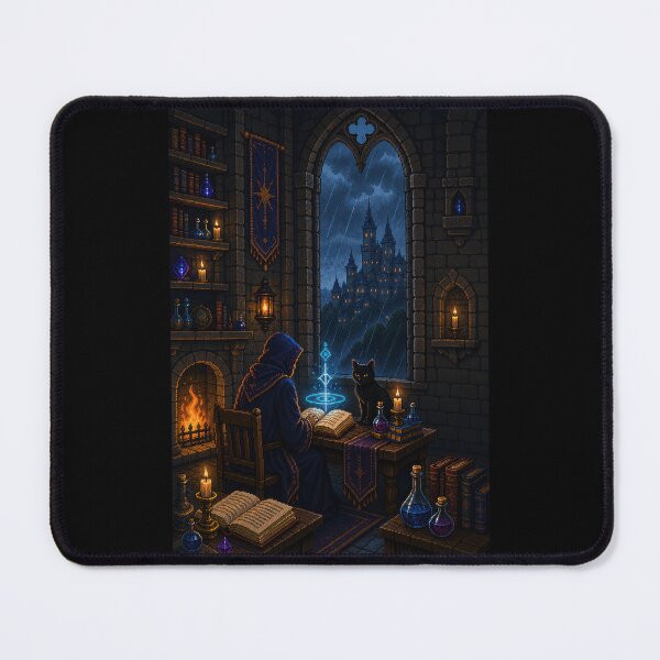 Item preview, Rainbound Sorcerer and the Midnight Familiar  designed and sold by Sketchlegacy.