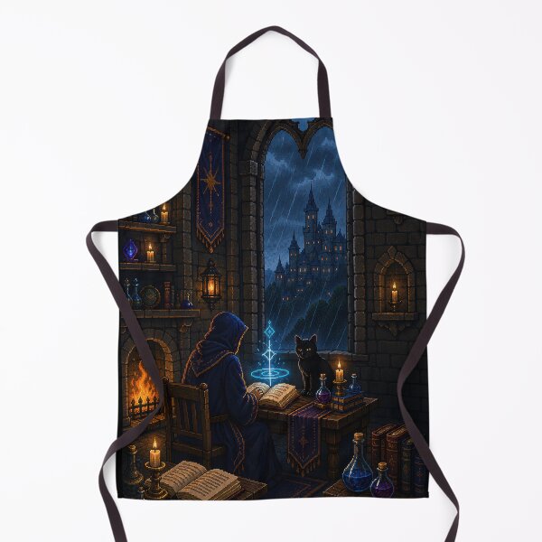 Item preview, Rainbound Sorcerer and the Midnight Familiar designed and sold by Sketchlegacy.