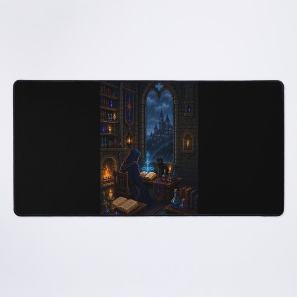 Item preview, Rainbound Sorcerer and the Midnight Familiar designed and sold by Sketchlegacy.