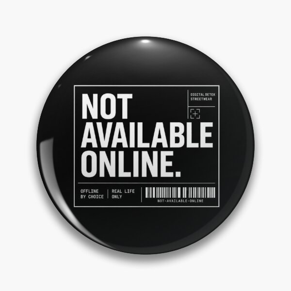 Item preview, Not Available Online Digital Detox Tech Label for Dark Products designed and sold by Anyshca.