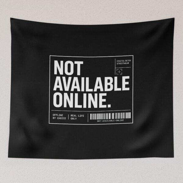 Item preview, Not Available Online Digital Detox Tech Label for Dark Products designed and sold by Anyshca.