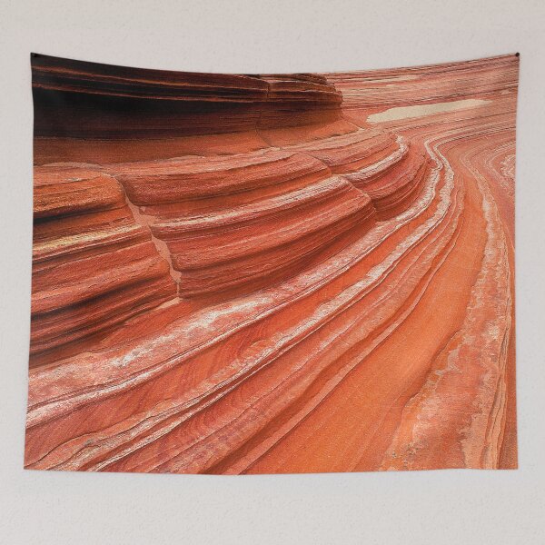 Item preview, Breathtaking Red Rock Canyon Textured Striations Art Photo designed and sold by DEC02.