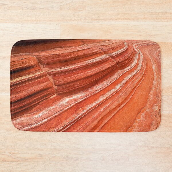 Item preview, Breathtaking Red Rock Canyon Textured Striations Art Photo designed and sold by DEC02.