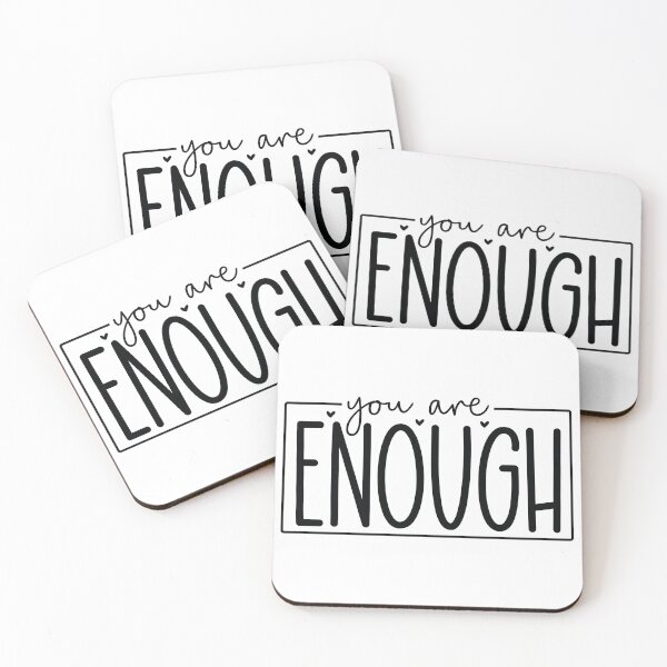 Item preview, You Are Enough - Motivational Quotes Retro Vintage Aesthetic Self Love Inspiration Gift designed and sold by FuzionRaptor.