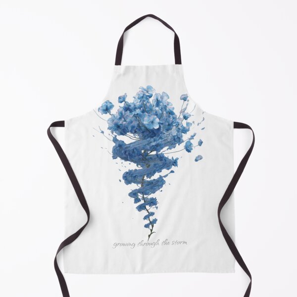 Item preview, Blue Floral Storm Illustration designed and sold by lunettebloom.