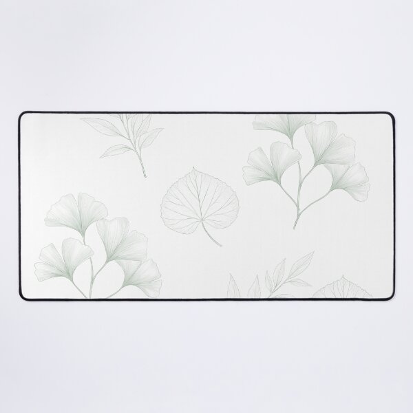 Item preview, Botanical Skeleton Leaves Pattern Minimalist mint Green Nature Art designed and sold by Mypixieart.