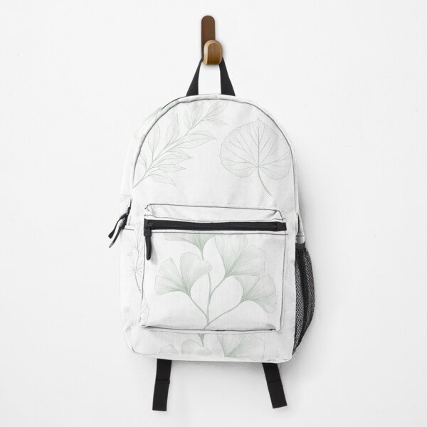 Artikelvorschau, Botanical Skeleton Leaves Pattern Minimalist mint Green Nature Art entworfen und verkauft von Mypixieart.