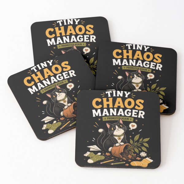 Item preview, Tiny Chaos Manager Cat, Funny Tuxedo Cat, Cat Owner Gift, Mischievous Cat Sticker, Funny Cat Shirt, Pet Lover Design designed and sold by TulipsArtDesigns .