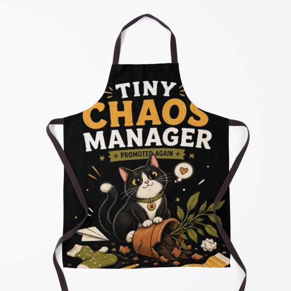 Item preview, Tiny Chaos Manager Cat, Funny Tuxedo Cat, Cat Owner Gift, Mischievous Cat Sticker, Funny Cat Shirt, Pet Lover Design designed and sold by TulipsArtDesigns .