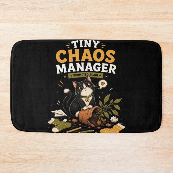 Item preview, Tiny Chaos Manager Cat, Funny Tuxedo Cat, Cat Owner Gift, Mischievous Cat Sticker, Funny Cat Shirt, Pet Lover Design designed and sold by TulipsArtDesigns .