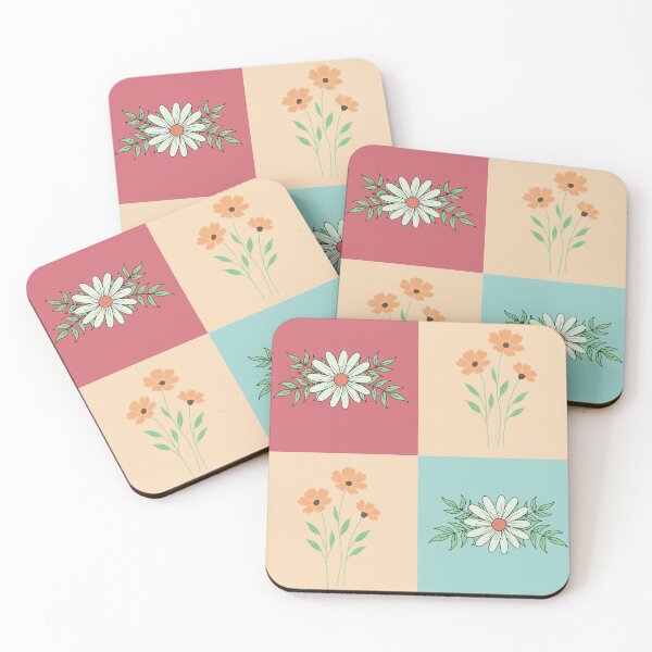 Item preview, Four Square Floral designed and sold by Luckidesigns.