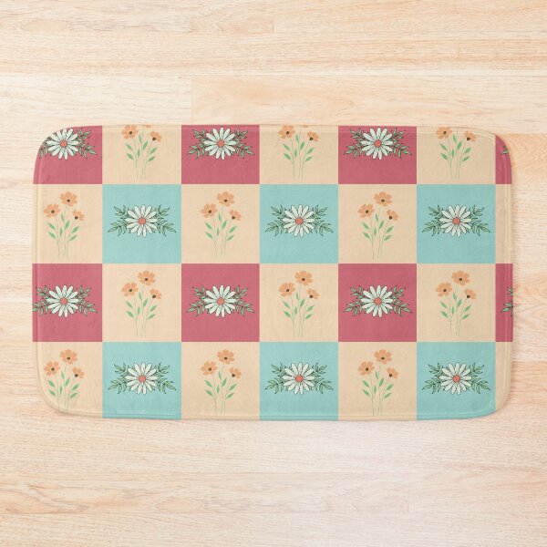 Item preview, Four Square Floral designed and sold by Luckidesigns.