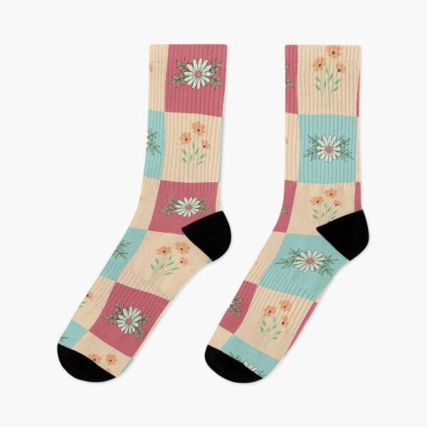 Item preview, Four Square Floral designed and sold by Luckidesigns.