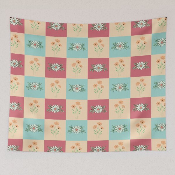 Item preview, Four Square Floral designed and sold by Luckidesigns.