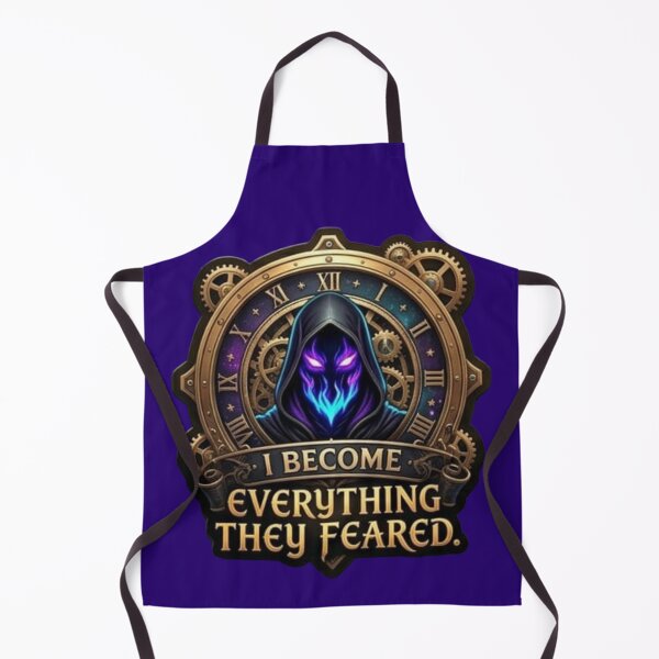Item preview, I Become Everything They Feared Steampunk Clock - Dark Fantasy Sticker designed and sold by Scro-Ciob-Shop.