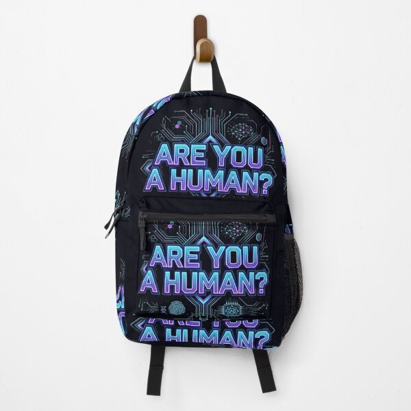 Item preview, Are You A Human? Futuristic AI Digital Identity Verification Design designed and sold by Bhaskar Digital Art.