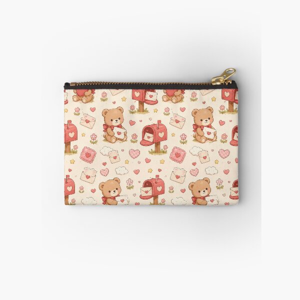 Item preview, Teddy Bear Heart Mailbox Kawaii Pattern designed and sold by Soft Berry Studio.