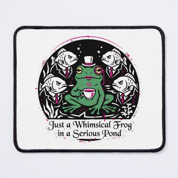Item preview, Just a Whimsical Frog in a Serious Pond Funny Frog designed and sold by XYZ LAB by Jesuperman.