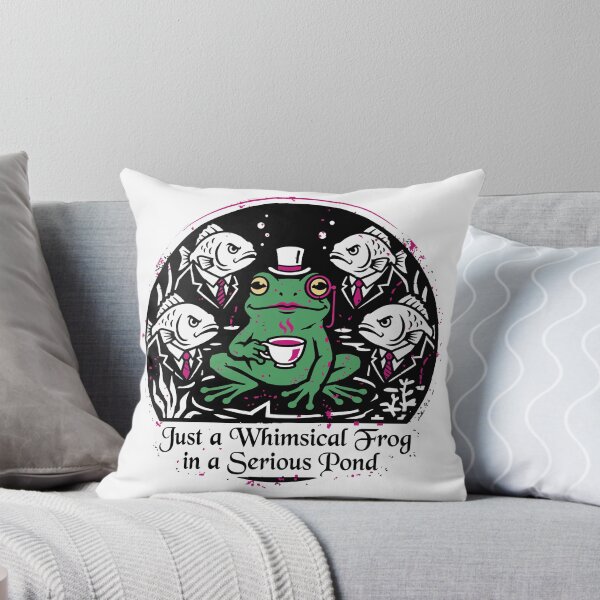 Item preview, Just a Whimsical Frog in a Serious Pond Funny Frog designed and sold by XYZ LAB by Jesuperman.