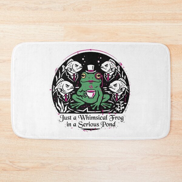 Item preview, Just a Whimsical Frog in a Serious Pond Funny Frog designed and sold by XYZ LAB by Jesuperman.