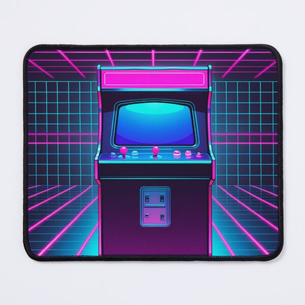 Item preview, Never Grow Up - Retro Arcade Machine Neon Art designed and sold by NeuralAuraArts.