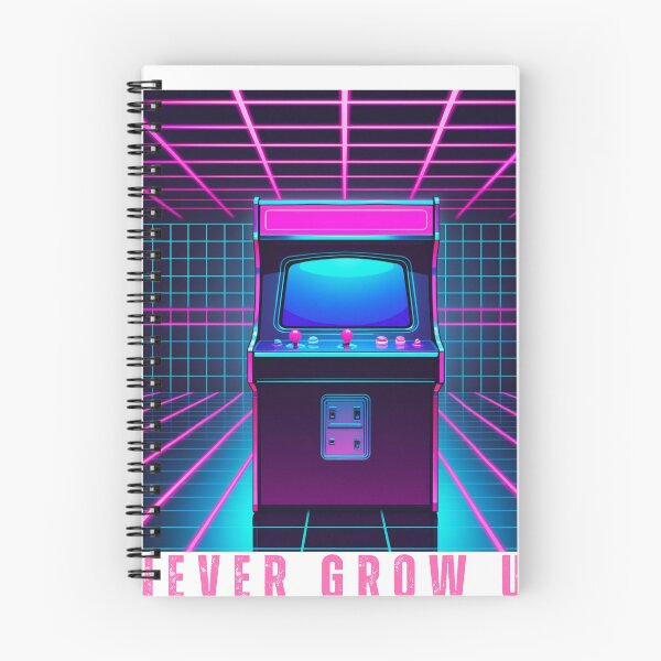 Item preview,  Never Grow Up - Retro Arcade Machine Neon Art designed and sold by NeuralAuraArts.