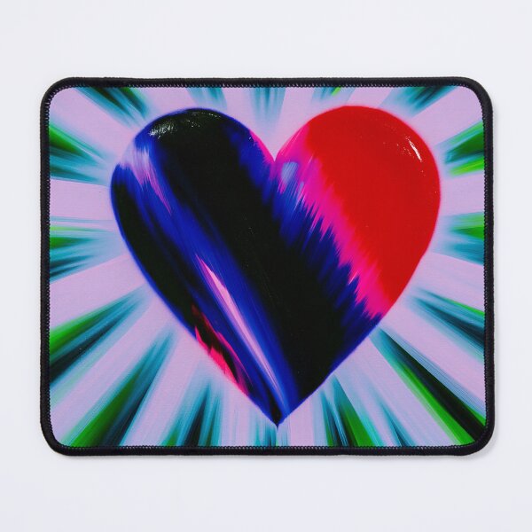Item preview, Split Neon Heart Radial Burst designed and sold by bubblegoth.